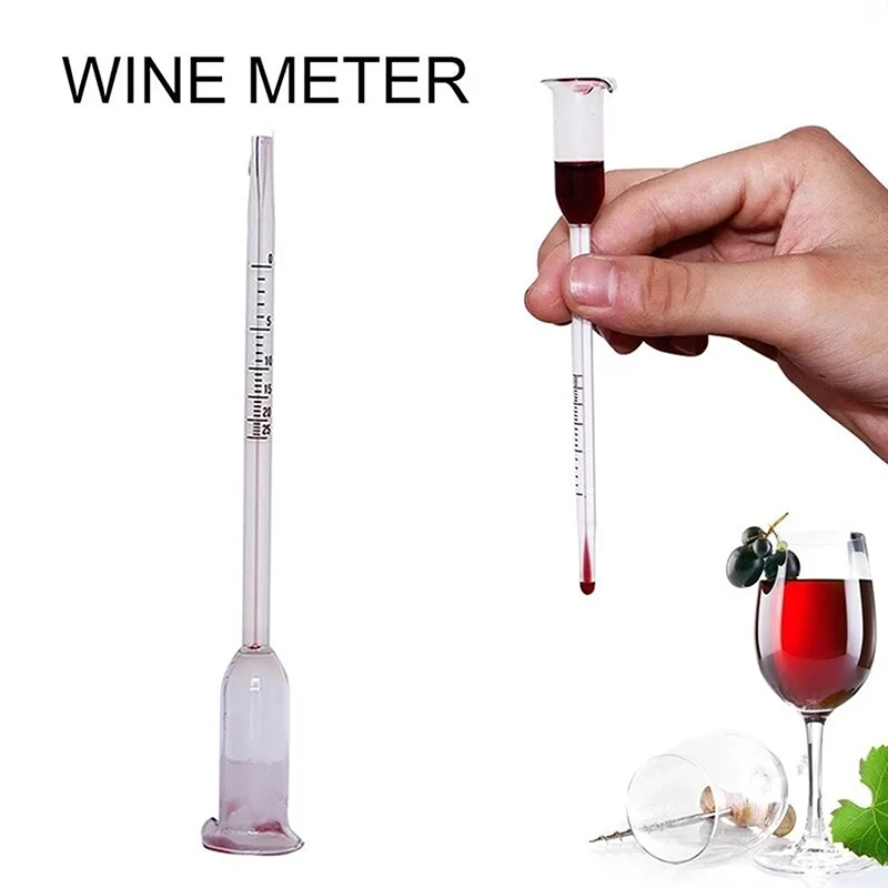 1Pc Wine Alcohol Meter Fruit Wine Rice Wine Concentration Meter Wine For Testing The Percentage Of Alcohol In Finished Wine