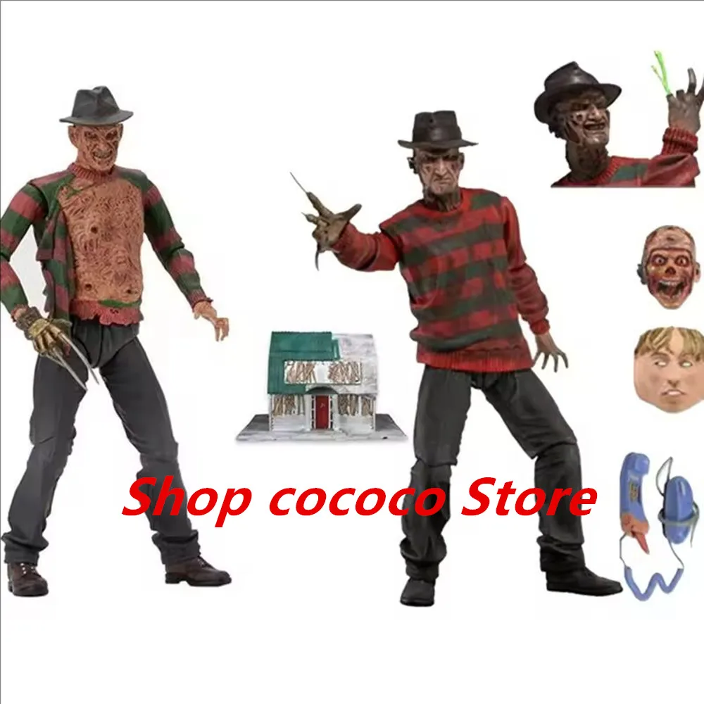 

NECA Freddy Krueger Action Figure Collectible Model Toy Halloween Horror Christmas Gifts