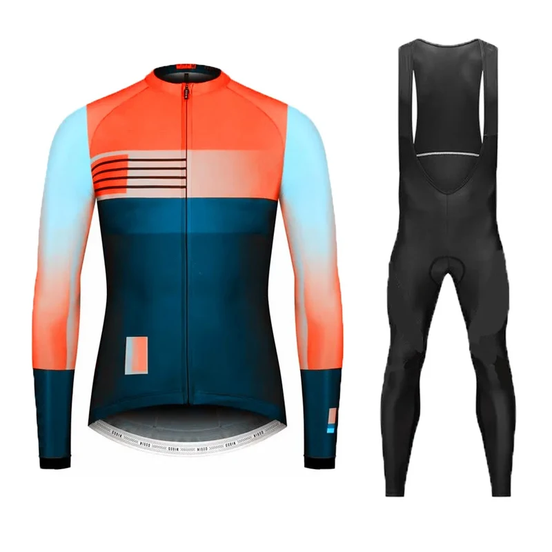 Breathable Long Sleeve Rompers Cycling Set Mountain MTB Bike Clothing Bicycle Trouser Jerseys Clothes Maillot Ciclismo Homme