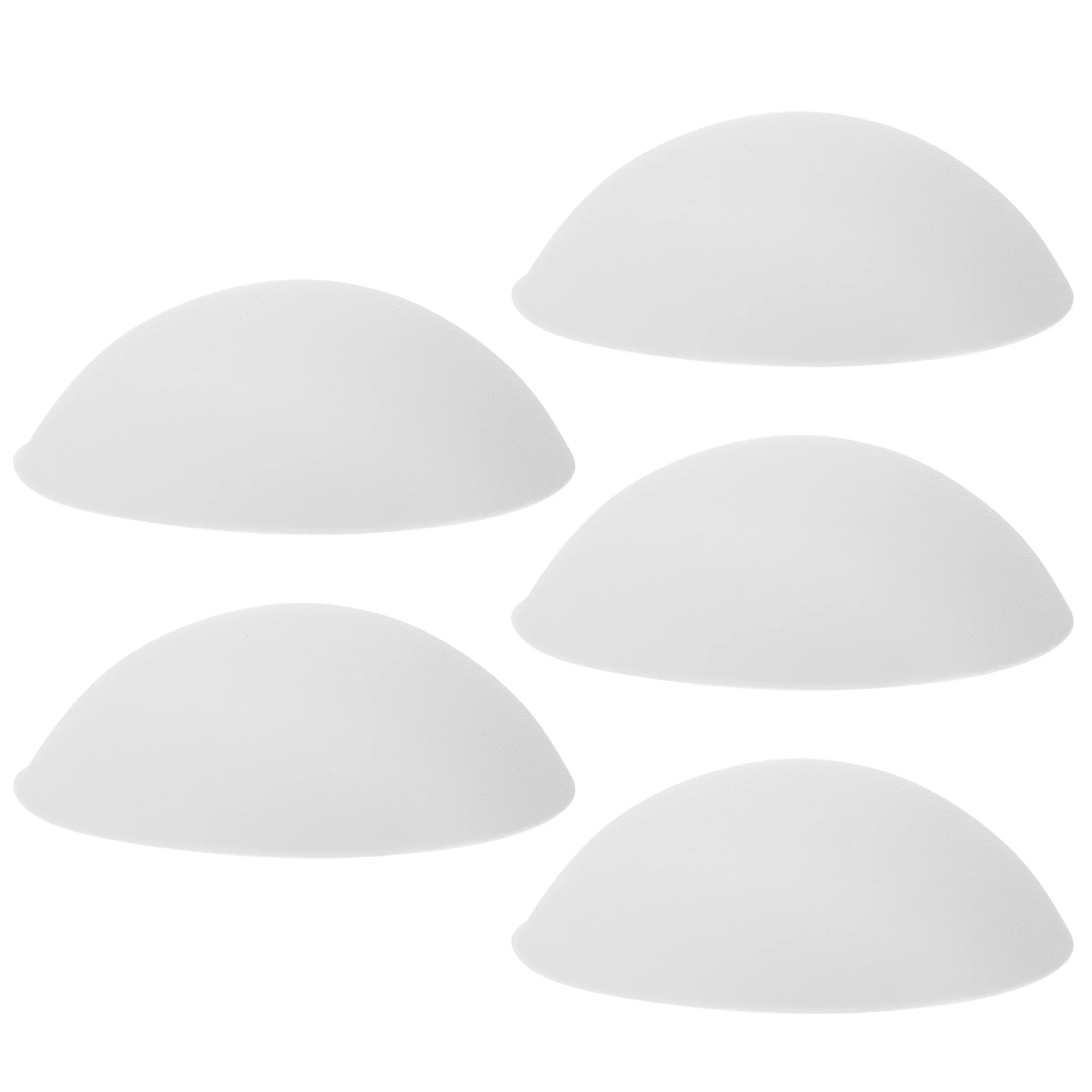 

5 Pairs Inserts XL White Polyester Swimwear Lining Reusable Sports Bra Bra Padding Pads Inserts Padding