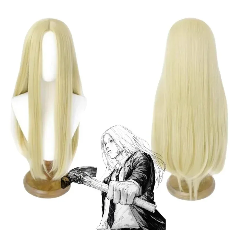 Anime Sakamoto Tage Shishiba Cosplay Perücke Blonde Gelb Lange Haare Assassin Osaragi Halloween Party Convention Frauen Männer Perücken