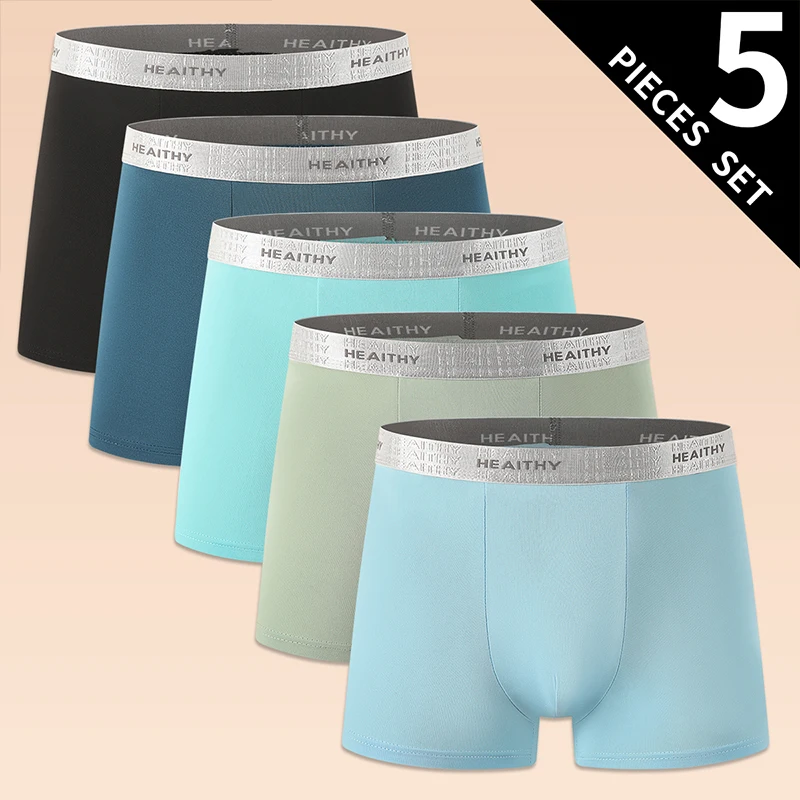5-Piece Men's Flat Leg Pants Solid Color Fashionable All Season Breathable Comfortable Moisture Absorbing Casual Multifunctional