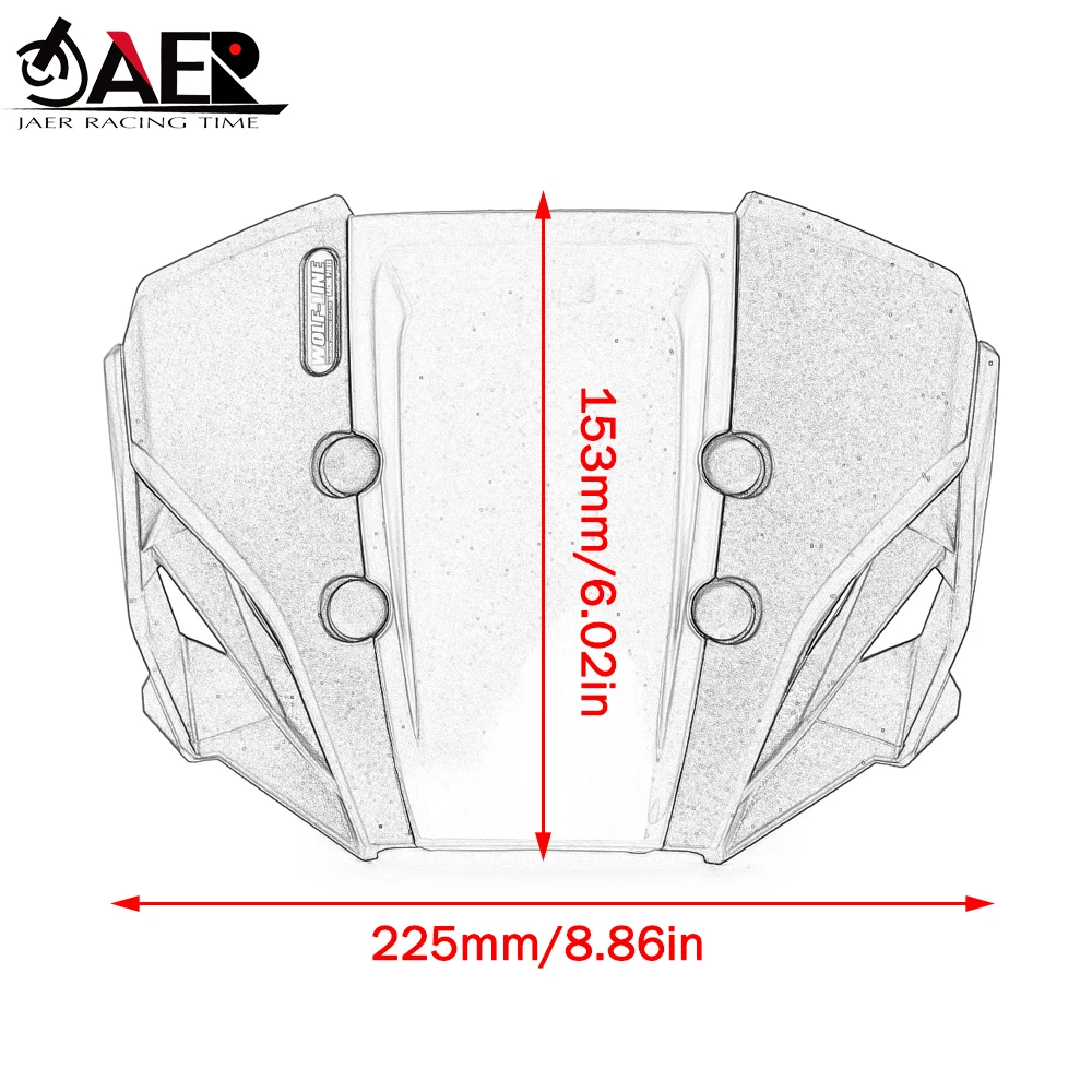 Motorcycle Accessoris CB 650 R 650R Windshield WindScreen Front Screen for Honda CB650R 2023 2022 2021 2020 2019