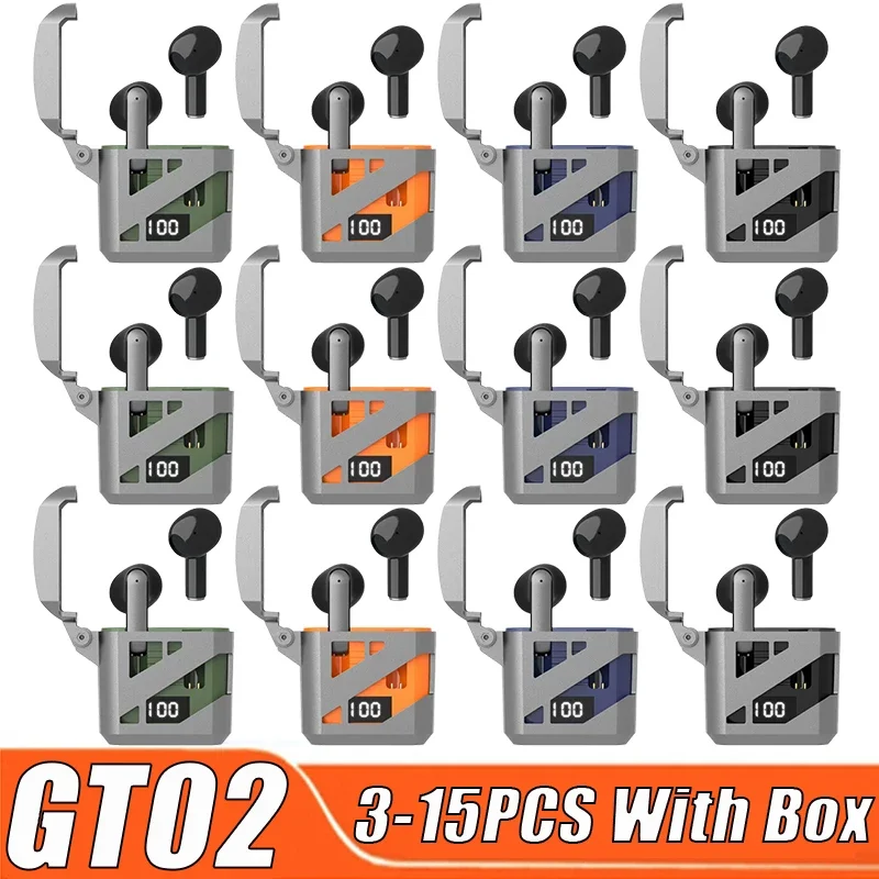 GT02 Bluetooth Earphones Smart Headphones Wireless Headset Mini Earbuds Gaming HiFi Microphones TWS Bluetooth Watch Phone PK M25