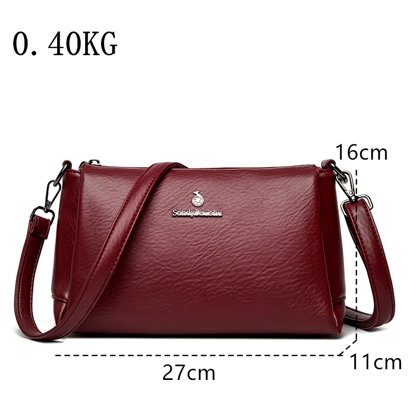 2024Brand Fashion Crossbody Bag For Women Luxury Simple Shoulder Bag Ladies Designer Handbag High quality Leather Messenger Bags