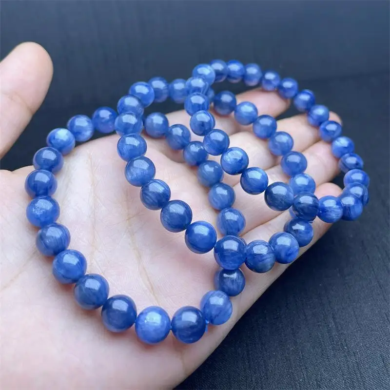 8MM Natural Kyanite Bracelet Colorful Gemstone Bead Strings Fashion Beautifully Jewelry For Men And Women