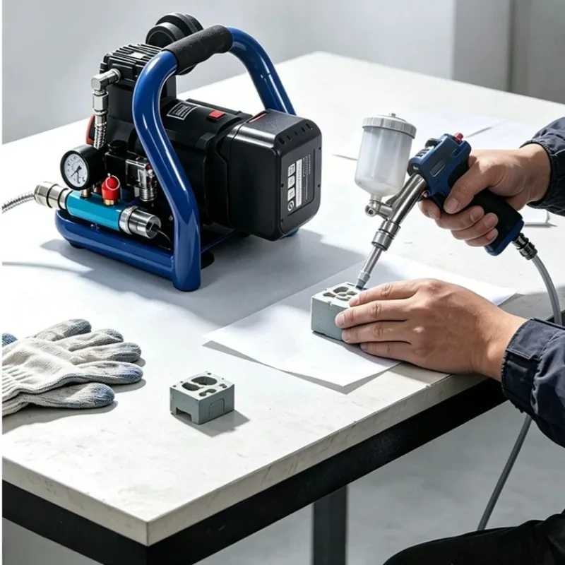 Brushless Lithium Battery Air Compressor Portable Pump Small Low Noise Mini Inflator Industry-Specific Equipment