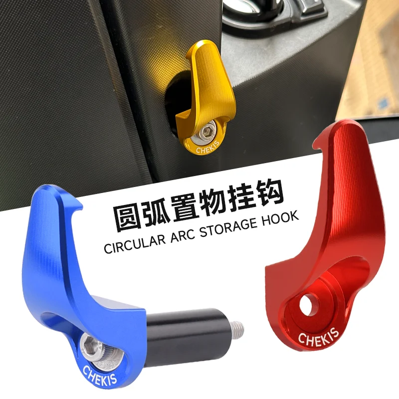Chekis Genuine Motorcycle Accessories Suitable for Yamaha Nvx155 Aerox155 Modified Helmet Hook Middle Position Aluminum Alloy Storage Hook