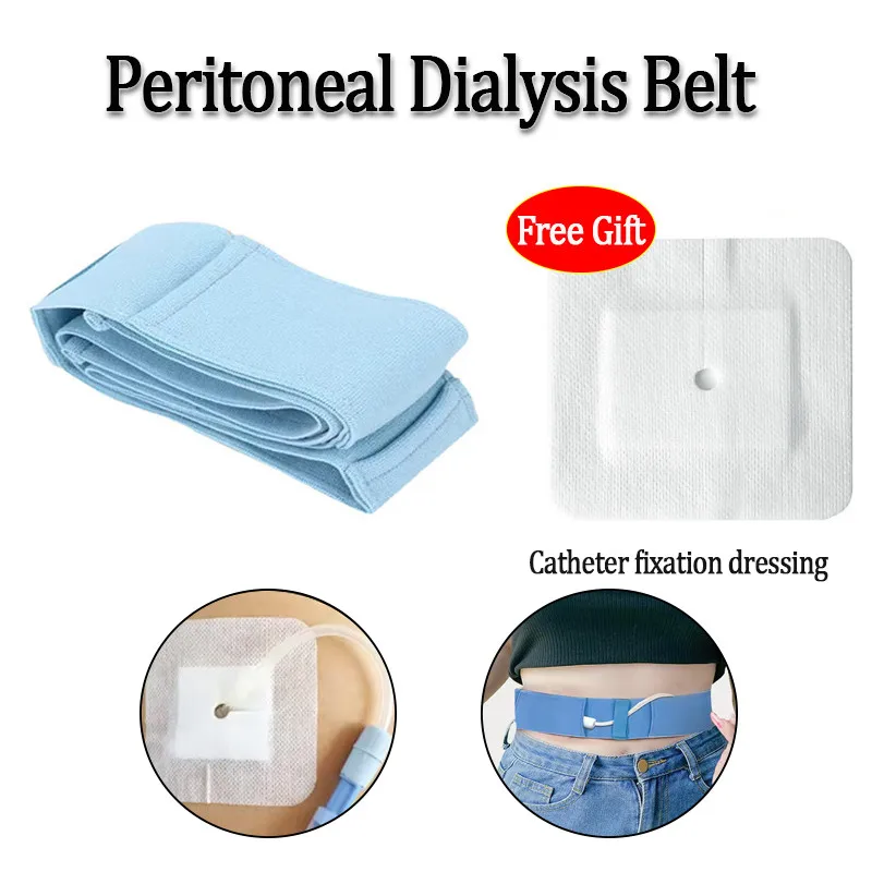 Adjustable Peritoneal Dialysis Catheter Fixation Waist Belt with Catheter Fixation Dressing