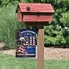9/11 Never Forget Garden Flag 12x18 Inch, Patriotic Memorial Double-Sided Polyester Outdoor Banner with Bald Eagle and Ameri llz