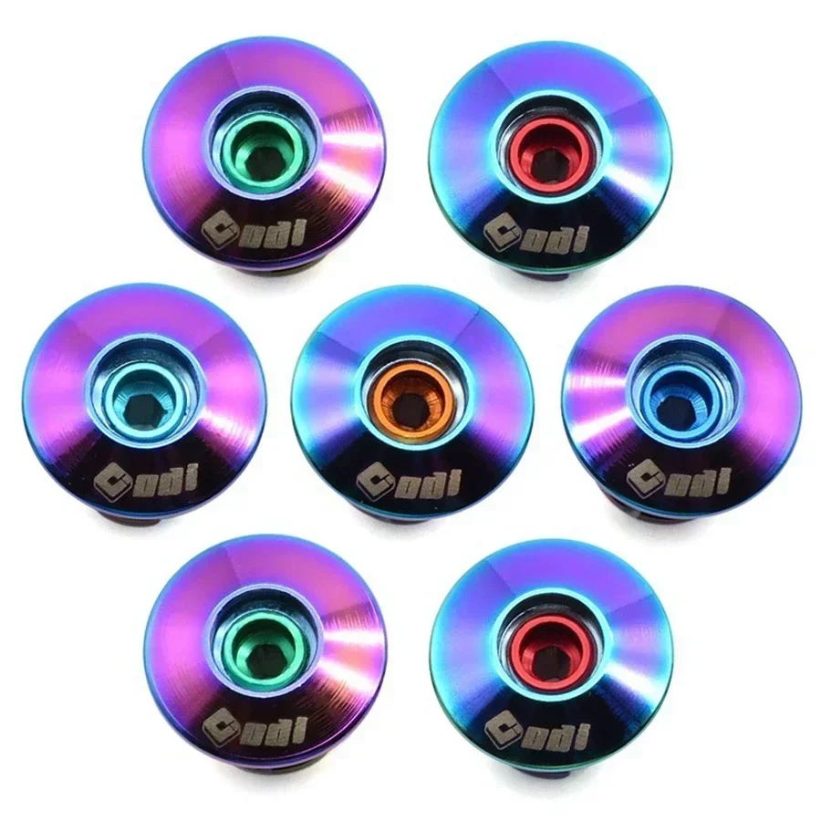 Bicycle Grip Handlebar End Caps Aluminum Alloy Mountain Road Bike Handle Bar Lightweight Grips Plugs Anti-slip Accessories