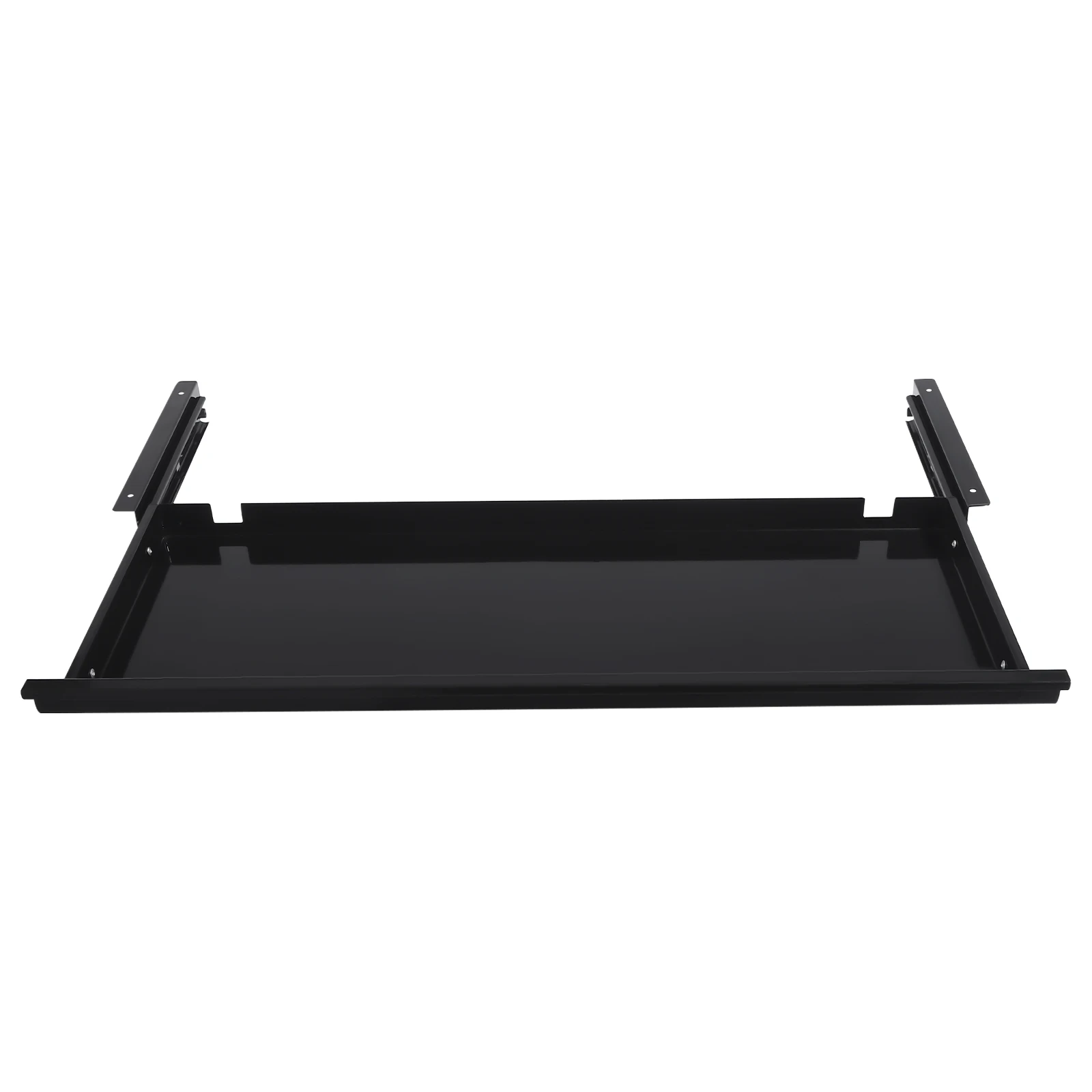 Office Keyboard Drawer Stand Slide Pull Out Adjustable Bracket Trays Slide-out Platform Slider under Desk Black