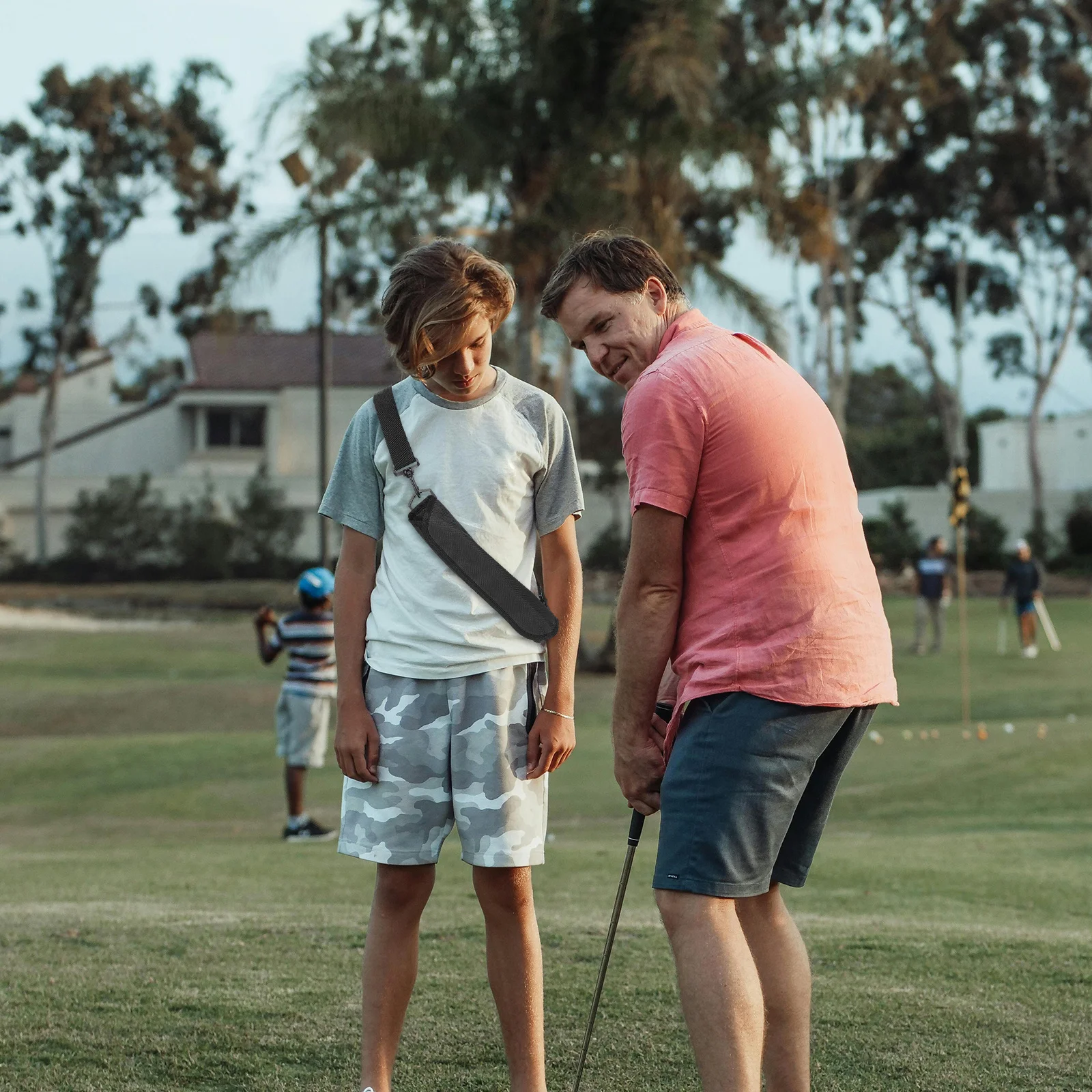 حقيبة سفر محمولة لنادي الجولف، حامل صغير خفيف الوزن للرجال والنساء، نطاق سعة واسعة، ممارسة التدريب على الذهاب #4