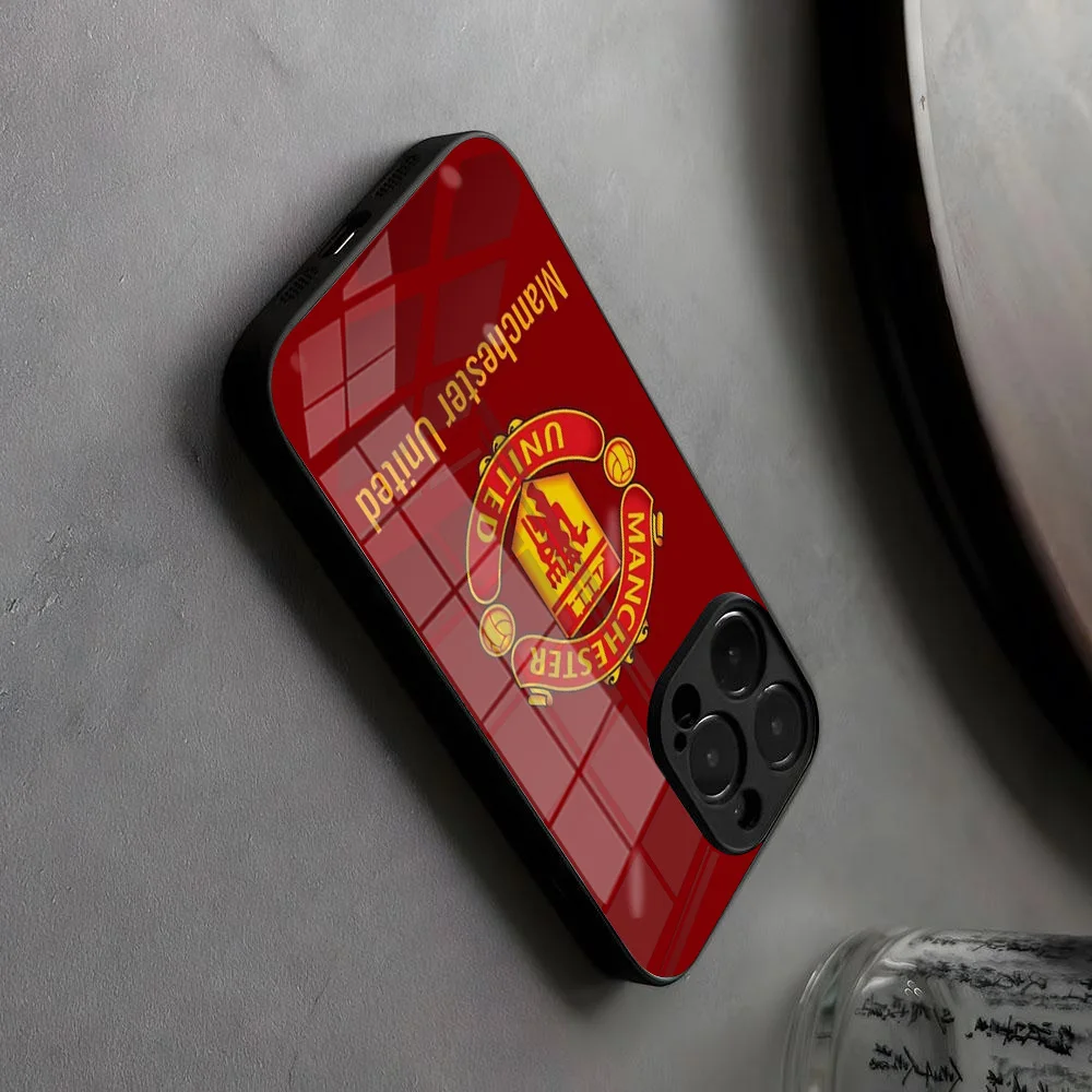 Fashion footballs Phone Case For M-Manchesters Uniteds iPhone 16 15 14 13 12 11 Pro XS Max SE 2022 8 Plus Glass Silicone Cover