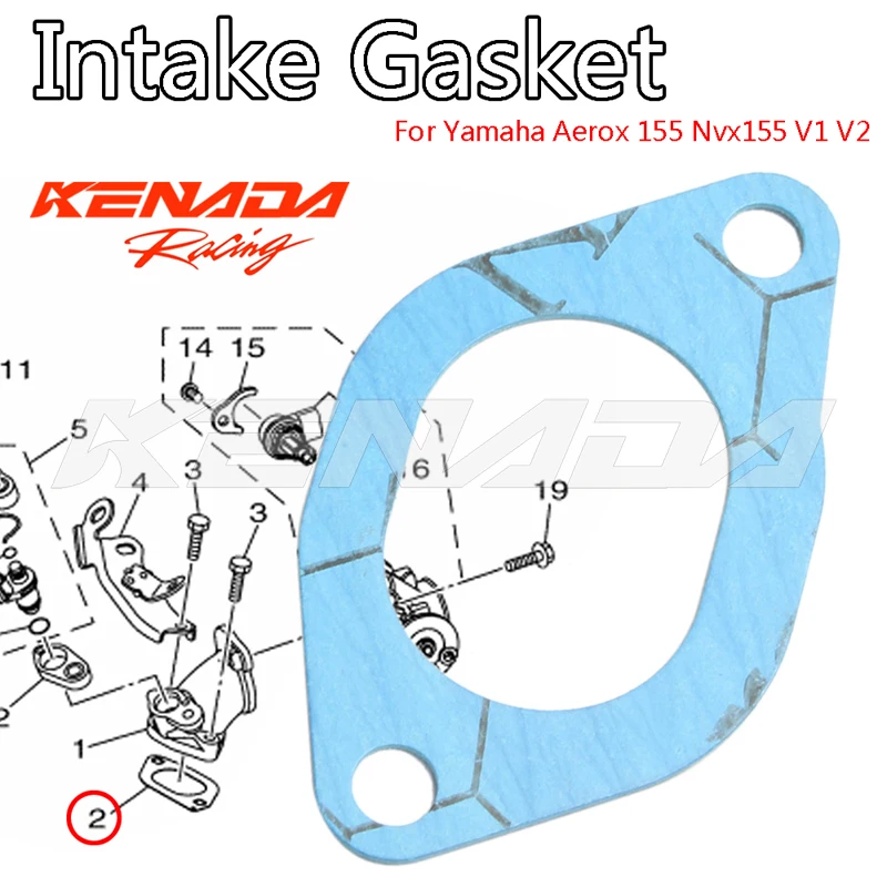 

Throttle Body Intake Gasket For Yamaha Aerox 155 Nvx155 V1 V2