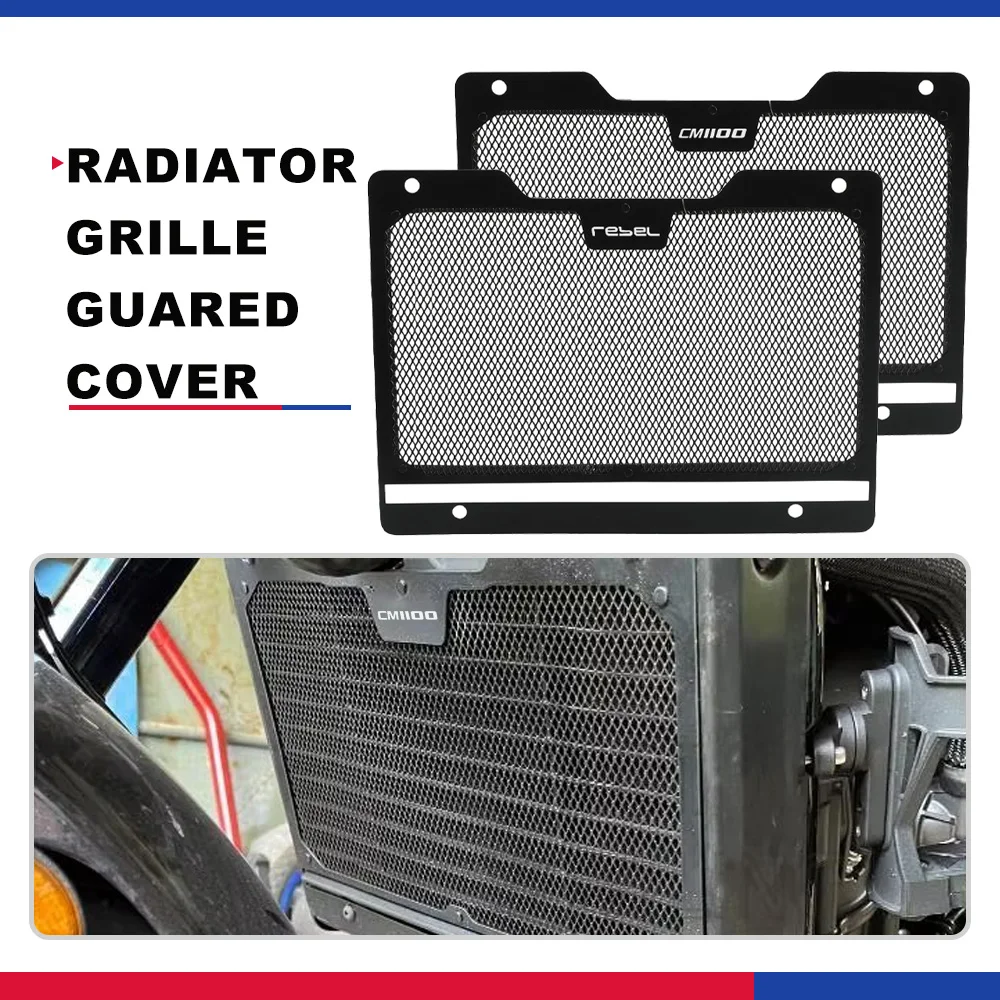 

For Honda CMX1100 CM1100 Rebel1100 DCT 2022 2023 2024 Radiator Protector Guard Grill Cover Rebel CMX 1100 2021 Cooled Protection