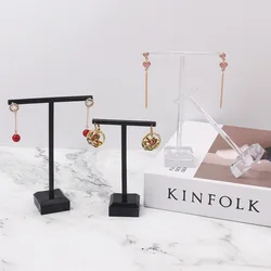 2Pcs Jewelry Display Rack t Shape Stand Show Charms Universal Professional Showcase Boutique Set Earrings Shelf