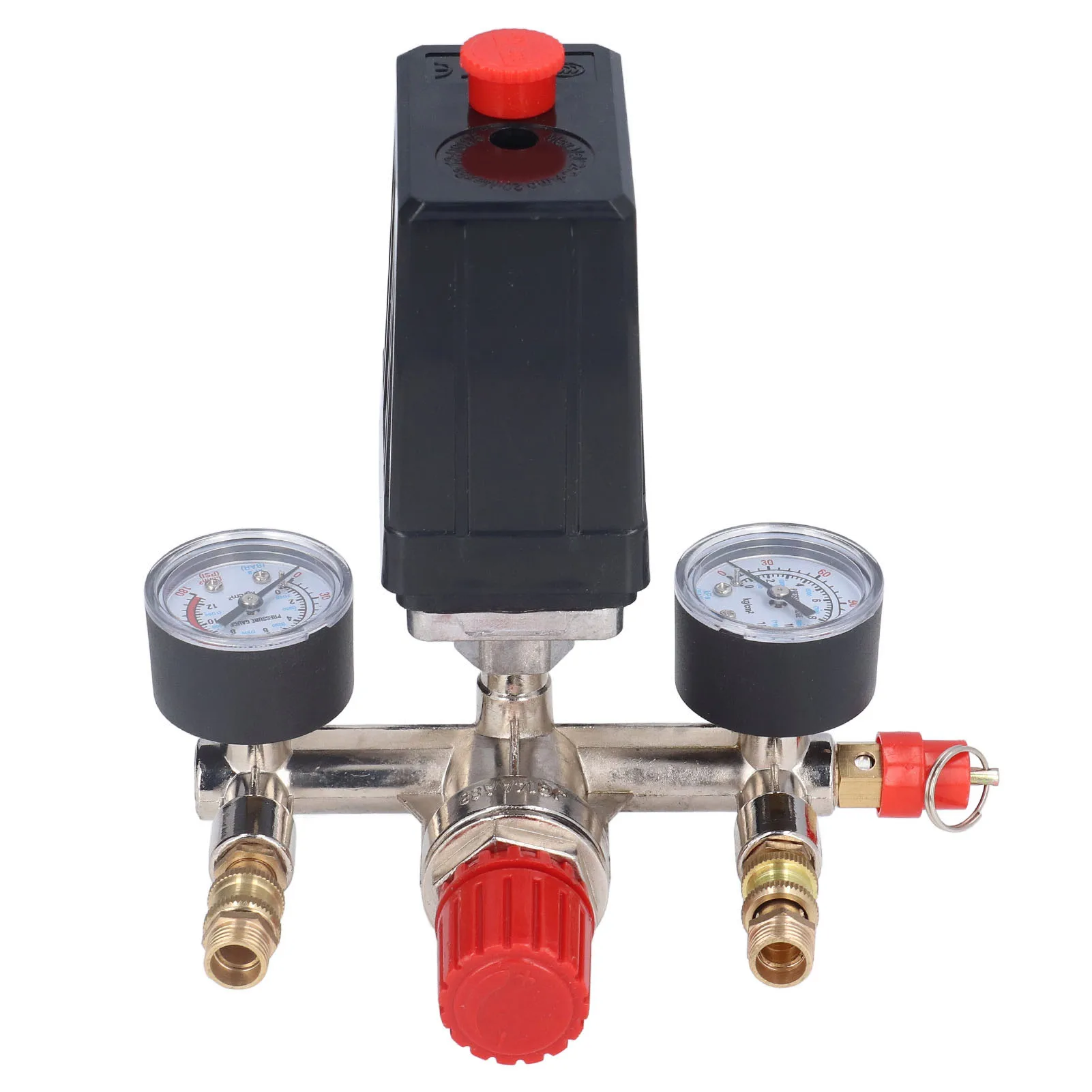 Air Compressor Pressure Valve Kit Vertical  Manifold Regulator 90‑120PSI AC Air Compressor Pressure  Control Valve