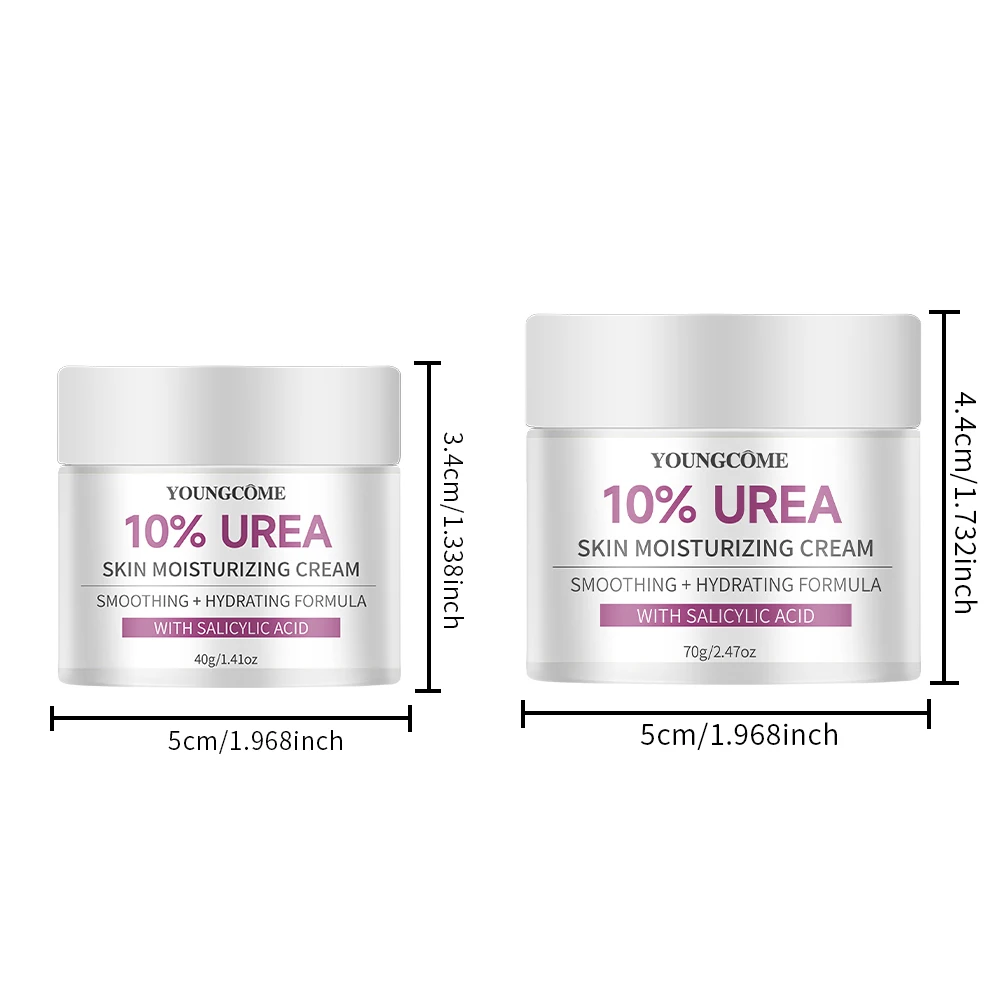 Feuchtigkeitscreme YOUNGCOME 10% Urea Hautcreme mit Salicylsäure, langanhaltende Feuchtigkeitsbarriere, Unterstützung der Körperpflege, feuchtigkeitsspendend – Detail 9