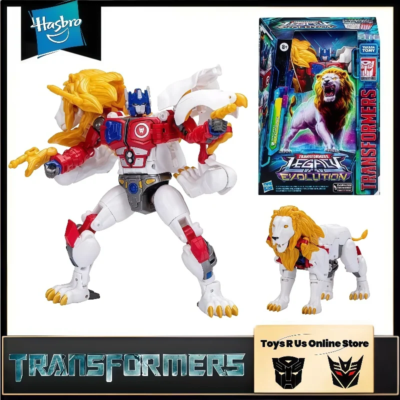 متوفر في المخزون هاسبرو محولات الألعاب الكلاسيكية الأسد الأبيض أوبتيموس برايم محول روبوت عمل نموذج لجسم جمع الهوايات اللعب