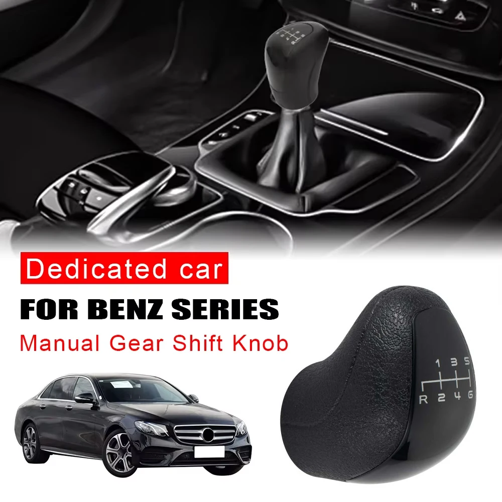 Perilla de palanca de cambios Manual negra de 5/6 velocidades para Mercedes Benz Vito Viano W639 Sprinter II 906 / Crafter I 2E 2F accesorios de coche