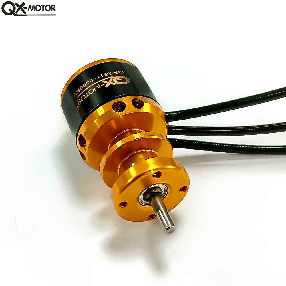QX-MOTOR Motor sin escobillas QF2611 3300/4000/4600/5000KV para ventilador de 12 aspas EDF de 50mm para piezas de modelo de aviones multieje RC DIY