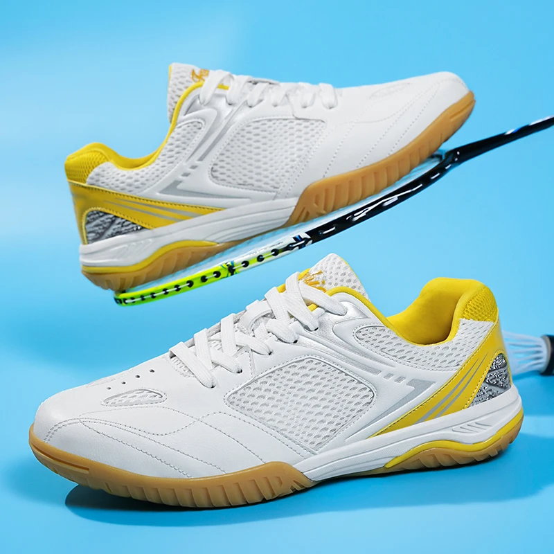

2026 New Table Tennis Shoes Men Women Luxury Brand Badminton Training Mesh Breathable Sport Sneakers Unisex Tennis Shoe