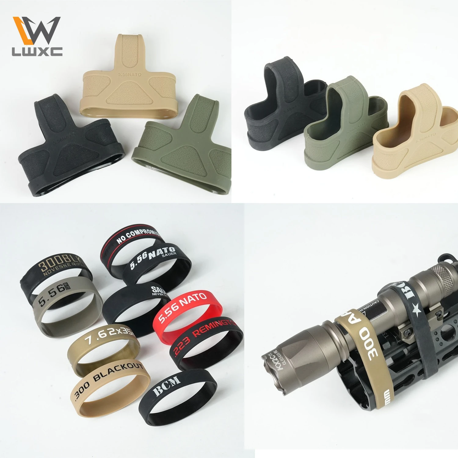 

Outdoor Tactical Magazine Marker 556 762 SLRN4 Rubber Band Bracelet Mag Storage Organizer Tactical Accessories