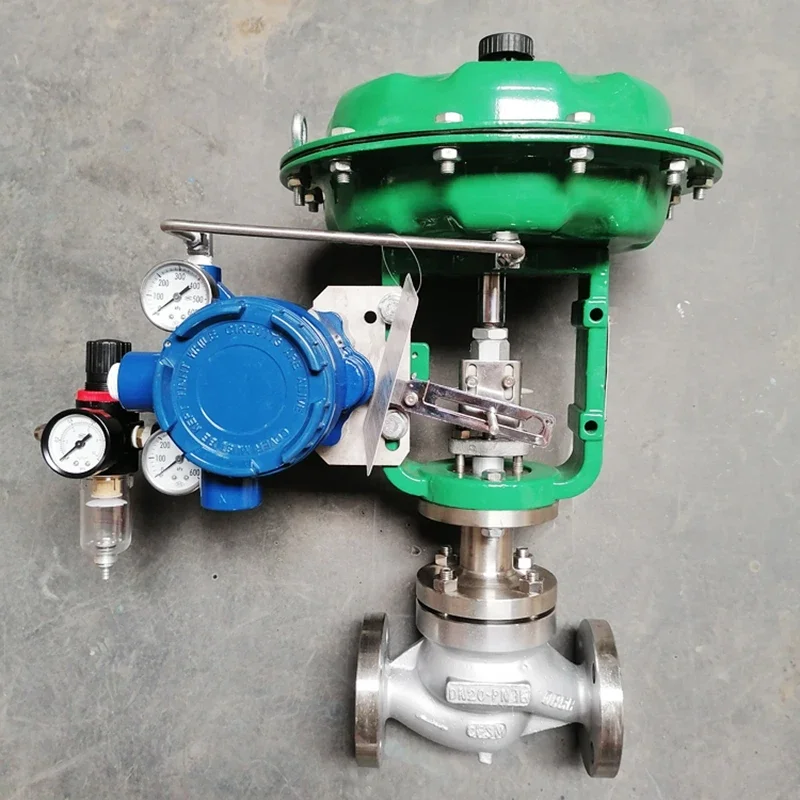 Stainless steel globe valve pneumatic actuator diaphragm control valve with positioner