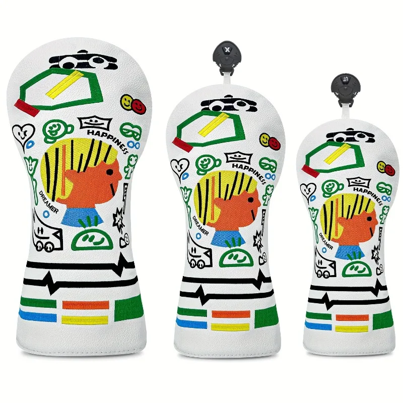 

Чехол на голову клюшки для гольфа, обязательный аксессуар для энтузиастов в гольф, игривый дизайн, пыленепроницаемый и прочный материал.