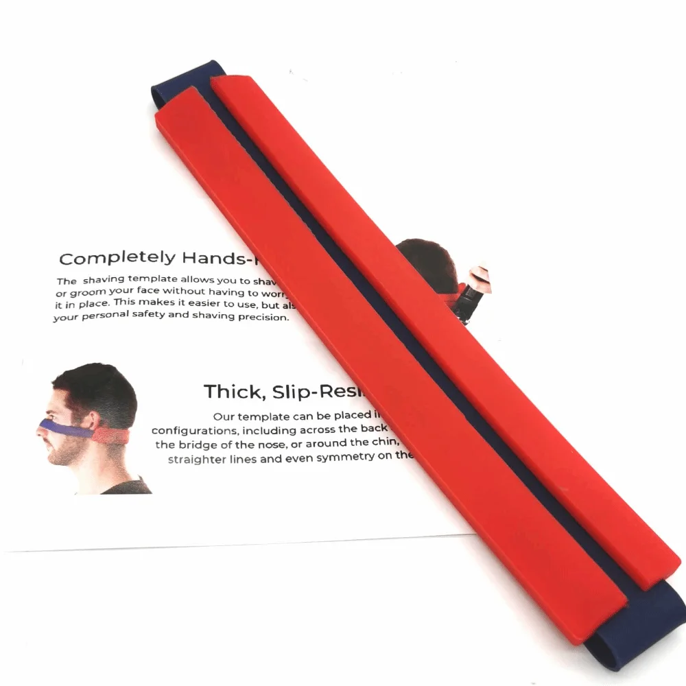 New Adjustable Neck Line Hair Styler Reusable Red Hair Trimming Guide Professional Neckline Shaving Template Salon Haircut Guide