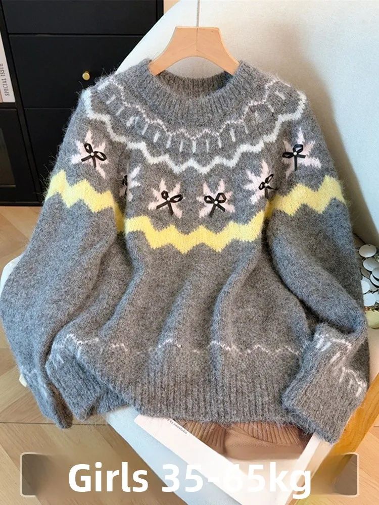 thickened-girls-sweater-inner-wear-for-plus-size-children-school-uniform-style-soft-comfortable-long-sleeve-round-neck-knitwear