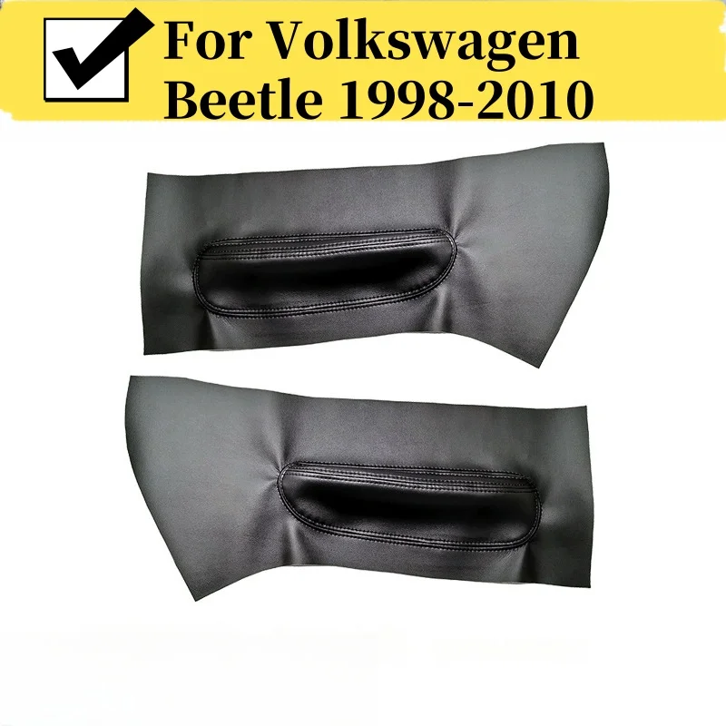 

2 Doors Car Black Microfiber Leather Armrest Cover Auto Interior For Volkswagen Beetle 1998 1999 2000 2001 2002 2003 2004-2010