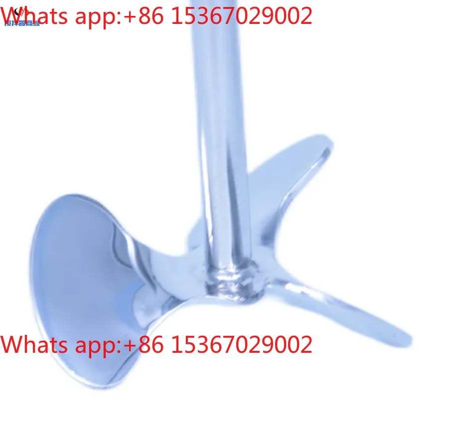 Triple Blade Stirrer Propeller Wing Elliptical Stainless Steel 316LIKA High Liquid Efficiency
