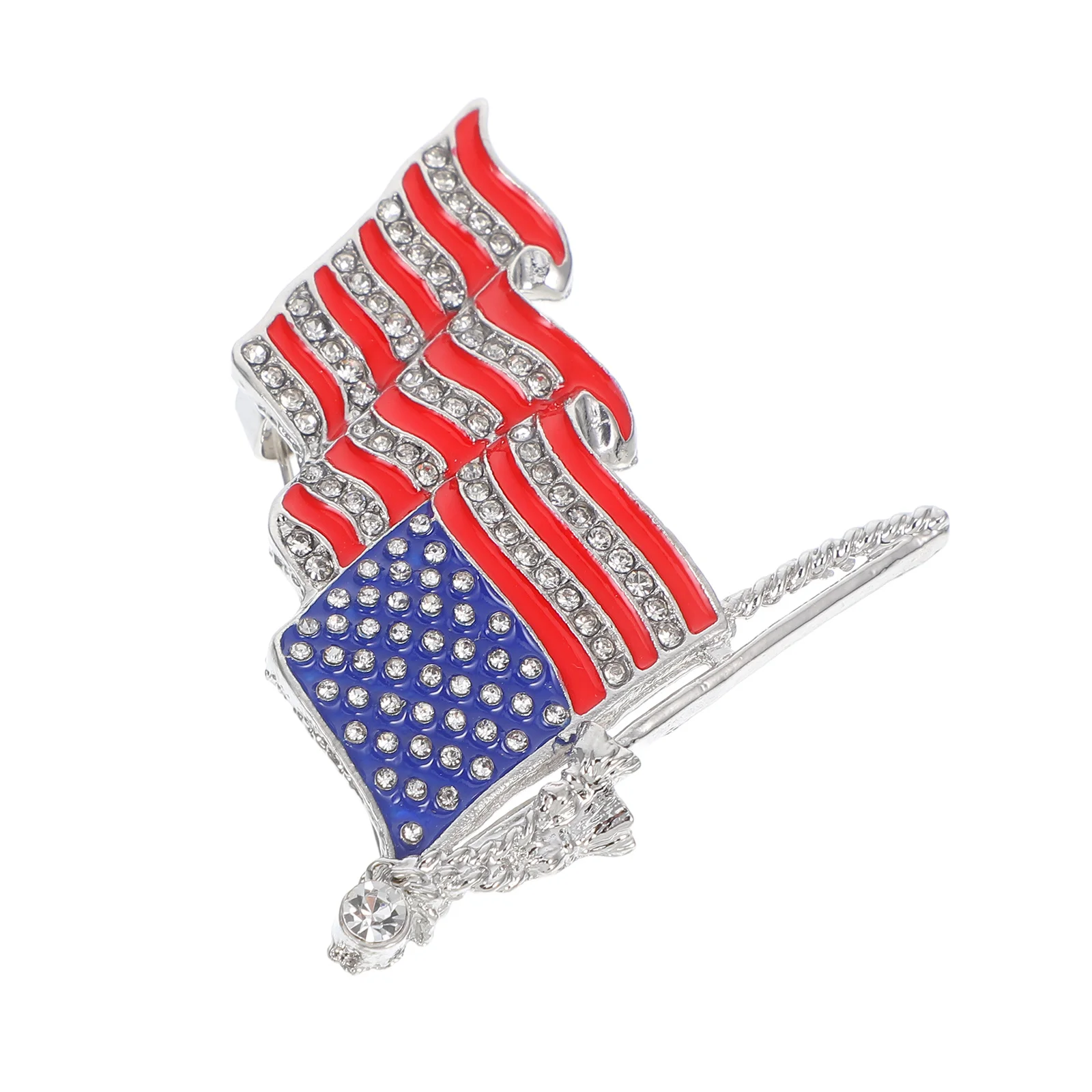 

United States Badge American Flag Brooch Exquisite Craftsmanship Pleasant Color Brightness Perfect Hat Tie Clothes Decoration