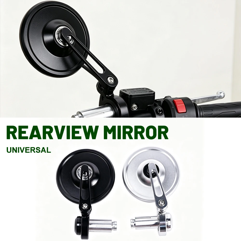Retro handlebar end mirror/rearview mirror for Royal Enfield Bullet/Meteor/Classic 350 500 Interceptor 650 Motorcycle Rear View