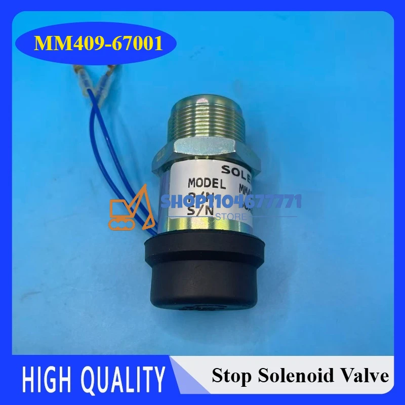 

MM409-67001 Электромагнитный клапан остановки 12 В 7413147,195-8411,30L87-00060,30A87-00060, для Mitsubishi S3L S3L2-E2 S4L S4L2