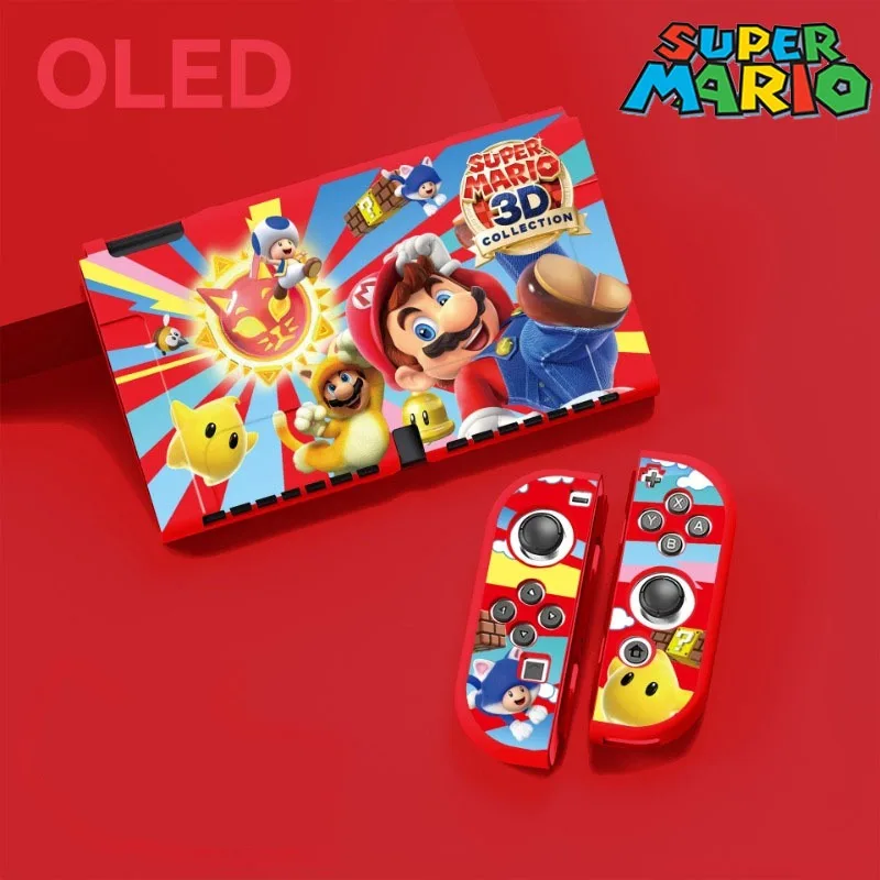 �y�Z�[�����z�}���I�̃N���G�C�e�B�u���Ӌ@�� Nintendo Switch �ی�P�[�X Switcholed �ی�J�o�[ TPU OLED �\�t�g�V�F���������i