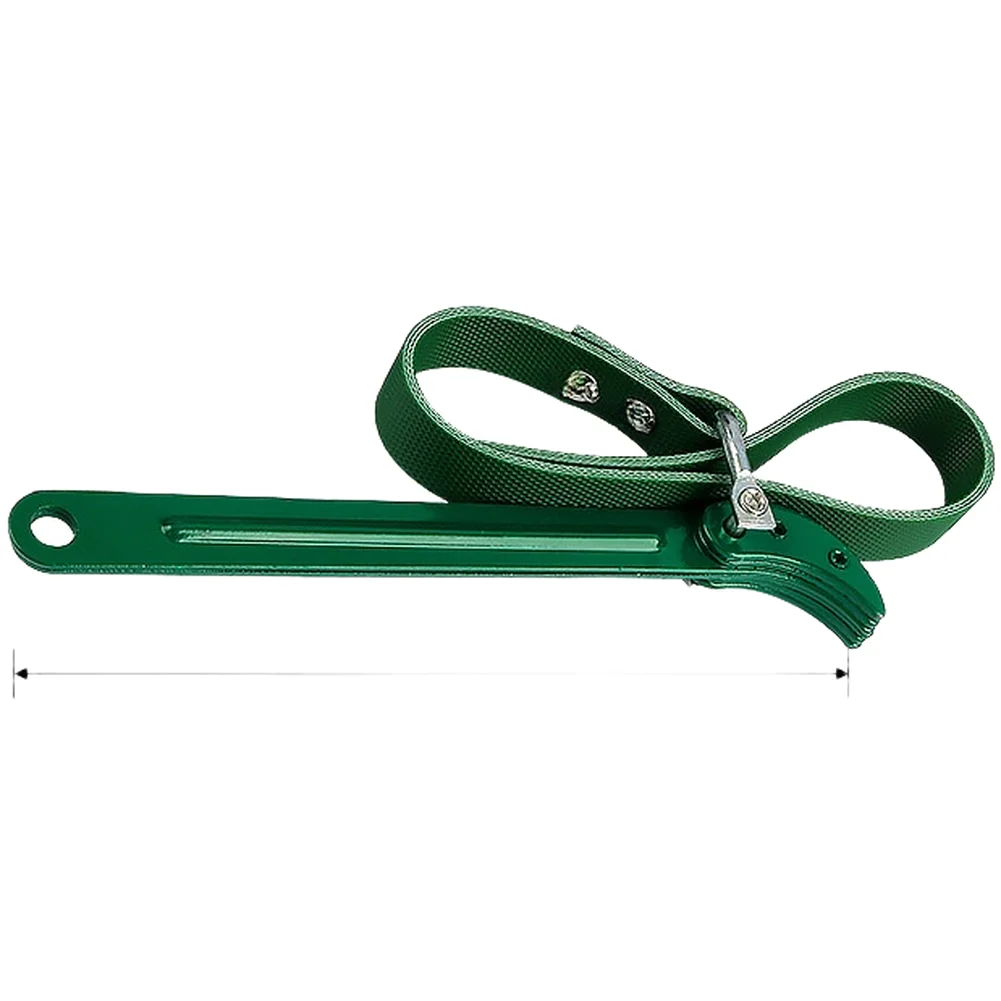 

Heavy Duty Filter Wrench For Cars Oil Filter Wrench Adjustable Strap Green Oil Filter Wrench Secure Grip Mechanism