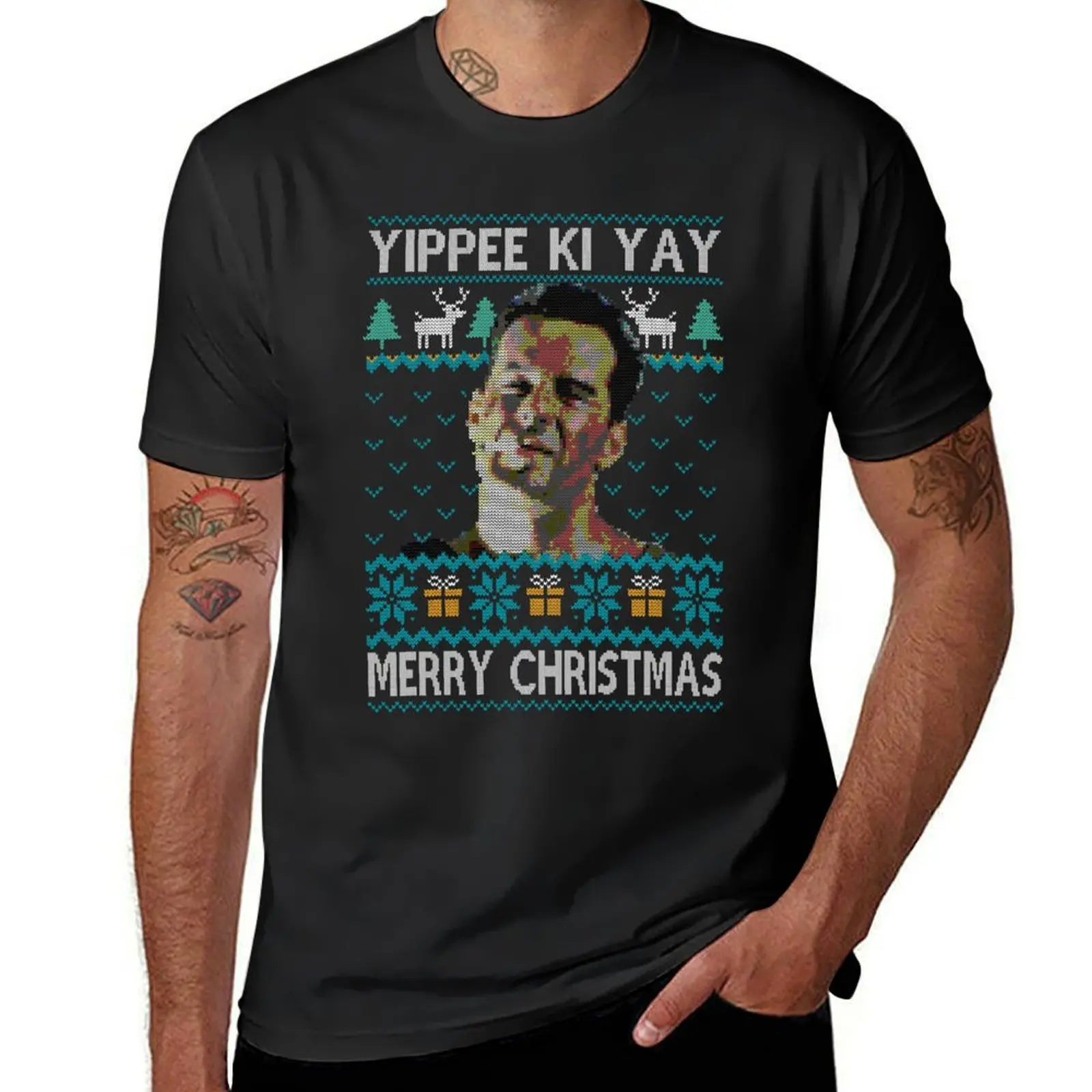 

YIIPPEE KI CHRISTMAS T-Shirt quick-drying aesthetic clothes heavyweights mens clothing