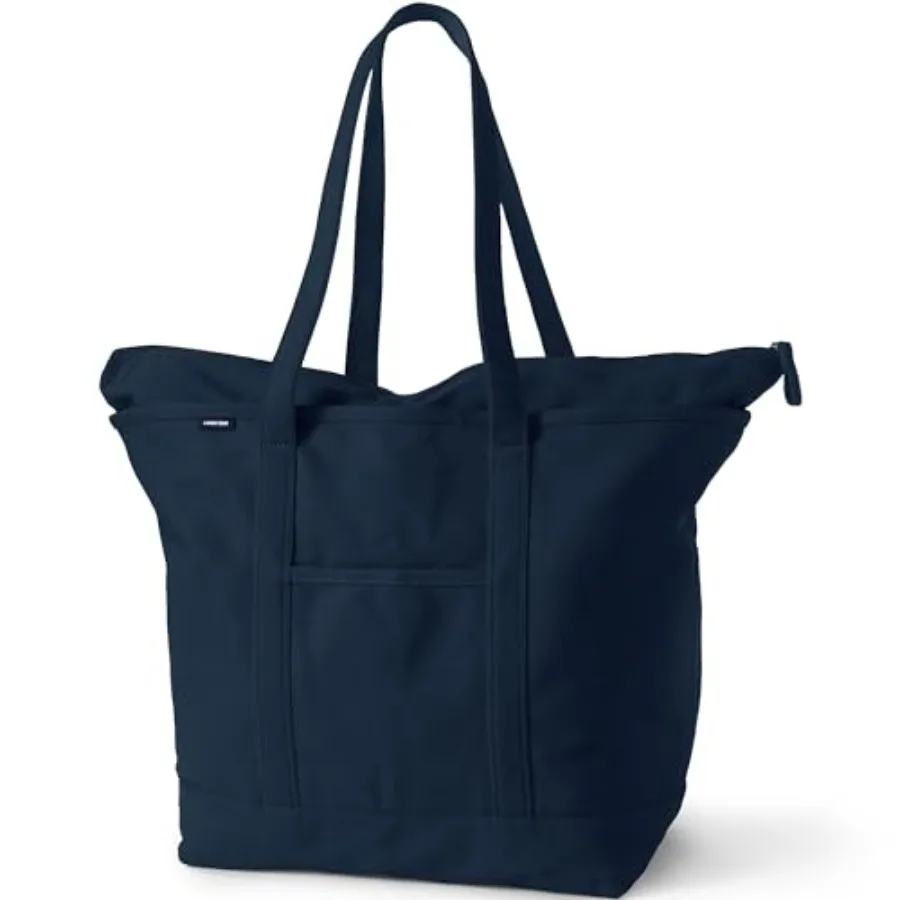 

Zip Top Long Handle Canvas Tote Bag