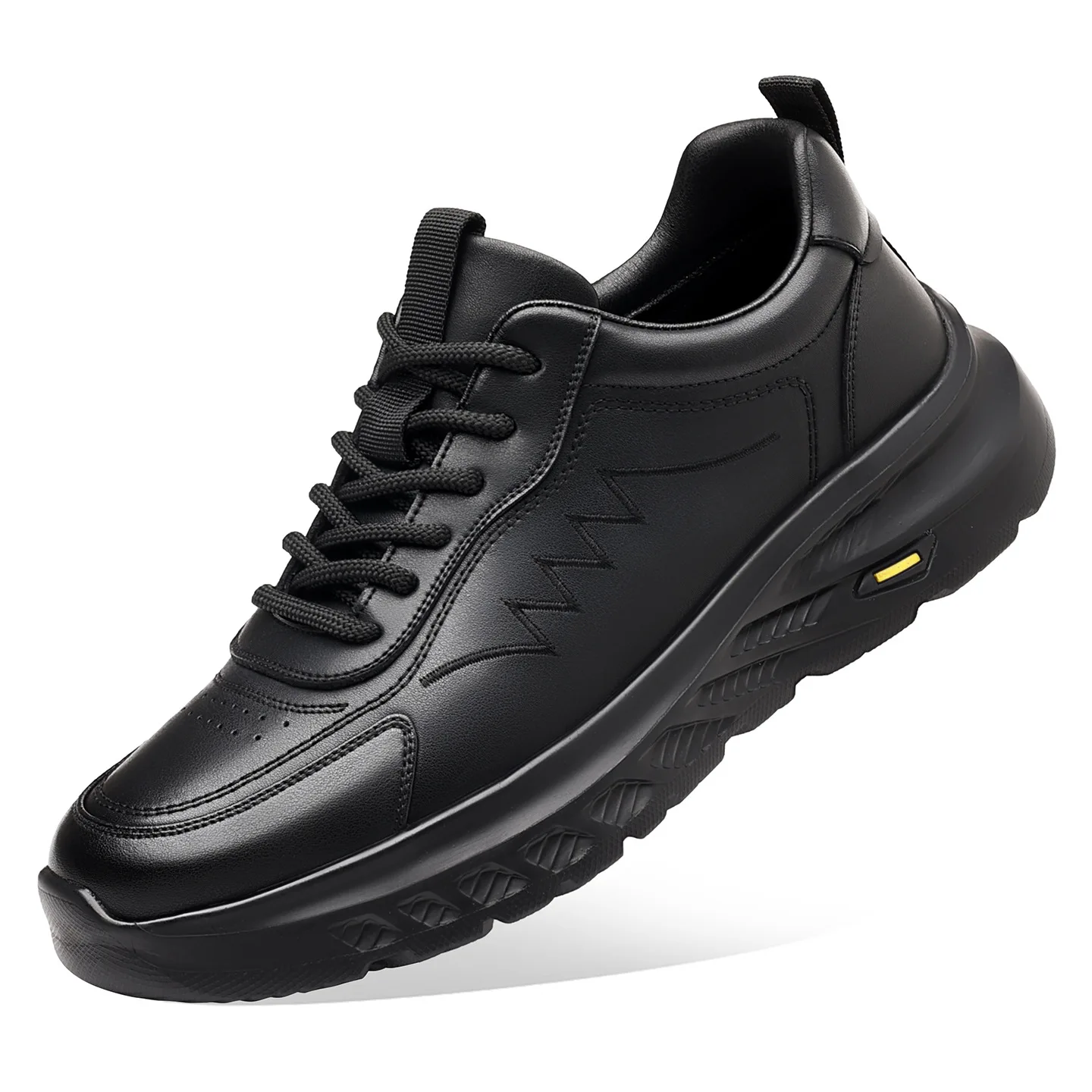 

Autumn Fashion Korean Leather Sneakers for Men Outdoor Sports Running Shoes for Men Solid Color Platform Casual Shoes Man