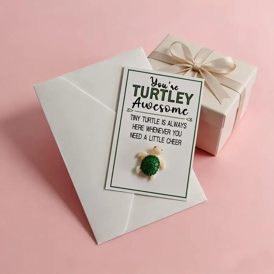 1/5/10/20/50/100pcs Creative Encouragement Turtle Card Envelope Set | 