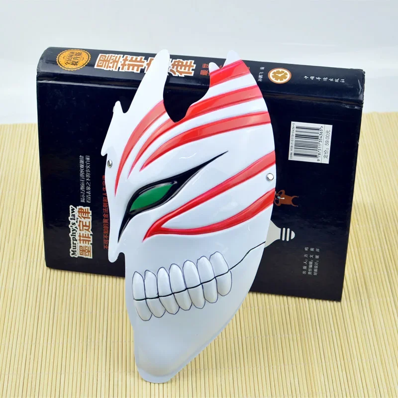 Hot Cartoon Death Ichigo Kurosaki Bleach PVC Half Face Mask Dance Masquerade Party Cool Props Gift Unisex Costume Accessories