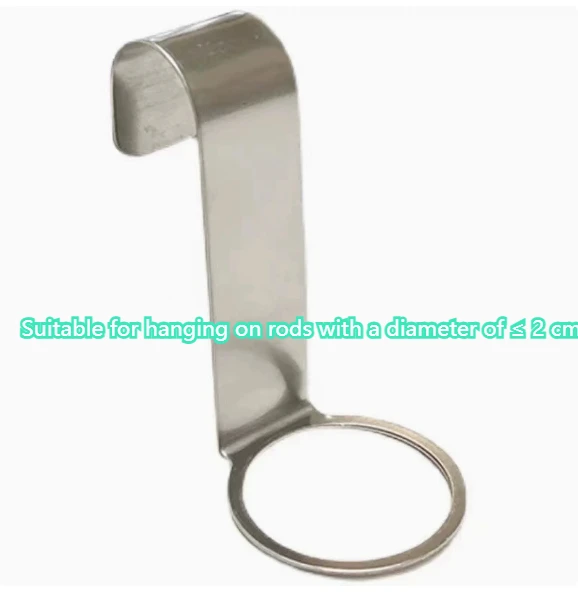 3 Sizes Optional No-Drill Round Bathroom Hooks, Shampoo Replacement Bottle Storage Holder Rings, Hanging Hooks, Organizer