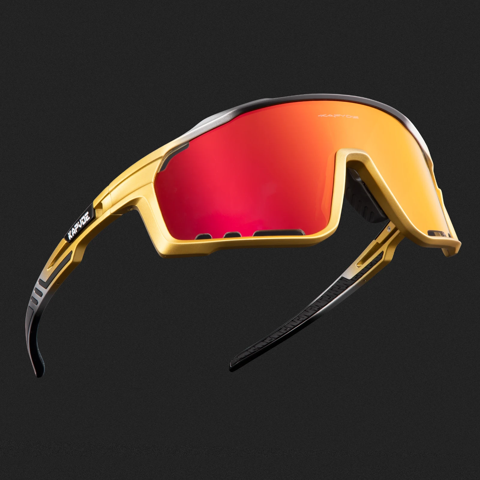 Kapvoe Polarized Cycling Glasses for Men MTB Sunglasses Mountain Bike Bicycle Eyewear Women Sports Goggles Road Speed Skating