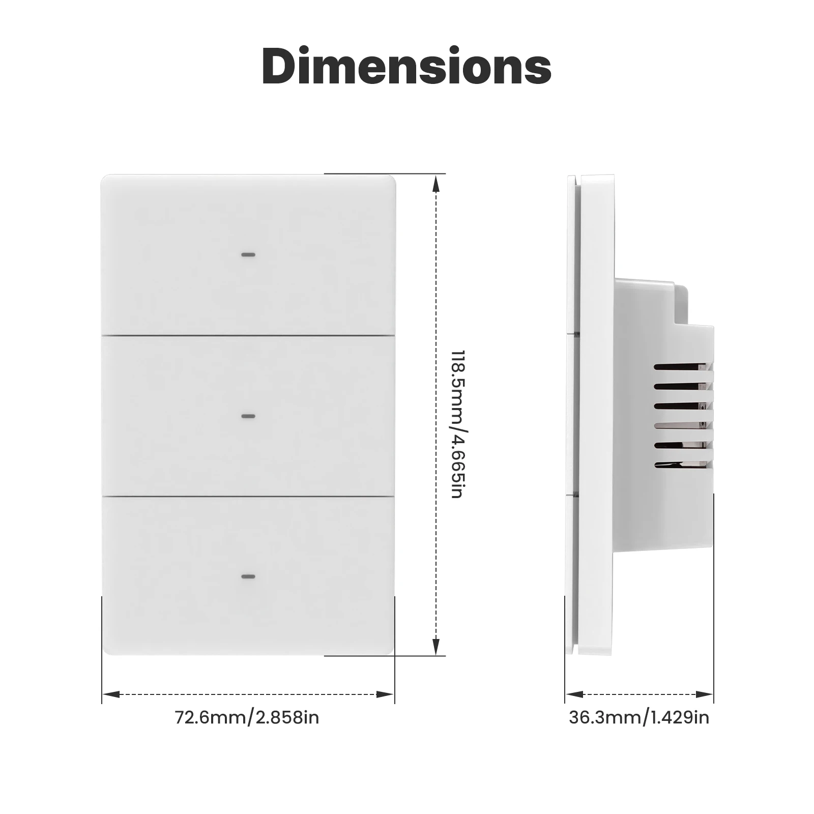 MOES Tuya Star Grand Series Zigbee Smart Wandlichtschalter US-Druckknopf APP-Fernbedienung Sprachsteuerung Kompatibel mit Alexa Google Home – Detail 11