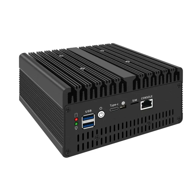 Mini PC sin Ventilador, Pentium 8505/Core I5-13420H/i7-13620H, Router con 4*i226-V 2.5G COM, DDR5, SATA, Dispositivo de Firewall PfSense