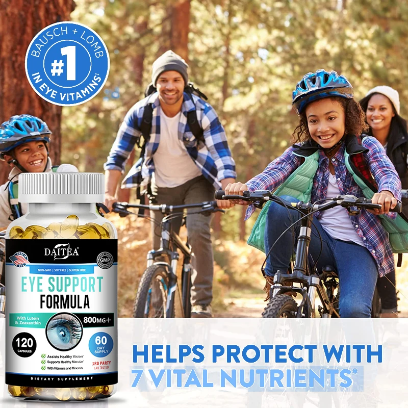 Lutein and Zeaxanthin، مكمل تركيبة صحة العين، دعم صحة الرؤية، تخفيف إجهاد العين، كبسولات غير المعدلة وGMO #5