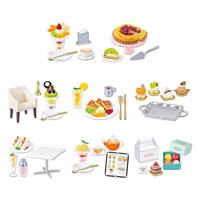 

Re-Ment Original 8Pcs ぷちサンプルシリーズ PETITE FRUITS PARLOR Игрушки для детей, подарок, коллекционные модели, украшения